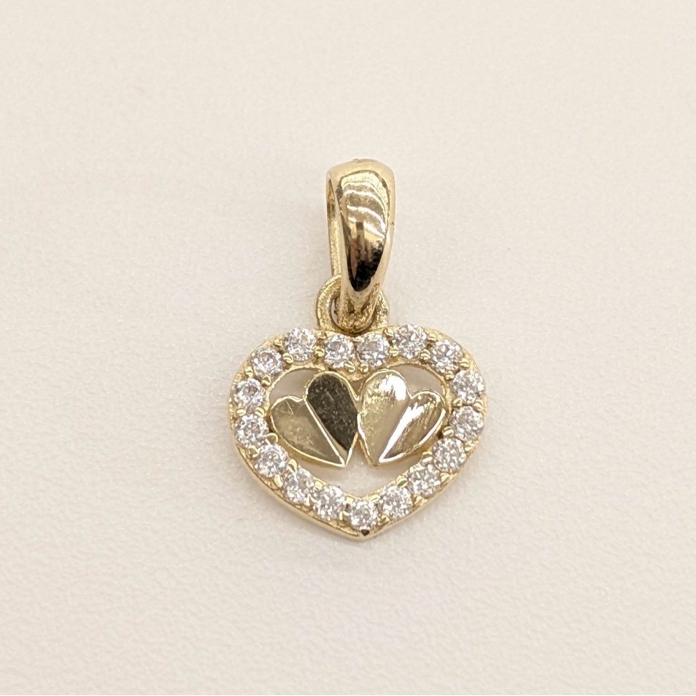10kt Real Gold Heart shaped Pendant